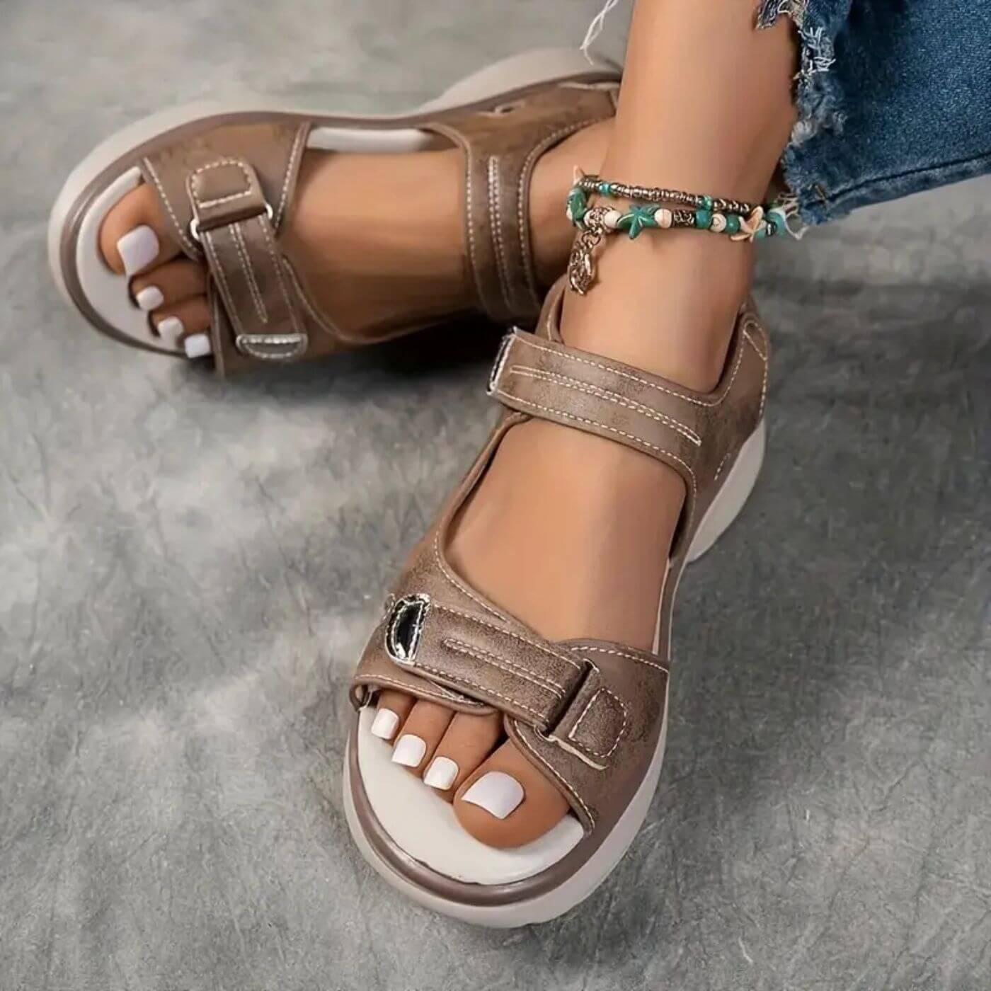 Jenna™ – Comfortable Orthopedic Wedge Sandals