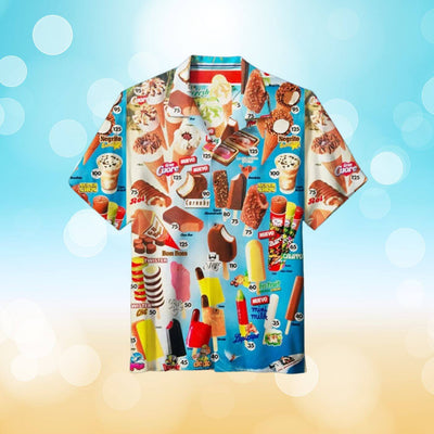 Kai™ – Ice Cream Print Comfortable Summer Shirt