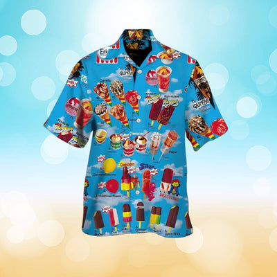Kai™ – Ice Cream Print Comfortable Summer Shirt