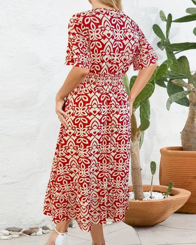 Krista™ – Casual Bohemian V-Neck Summer Dress