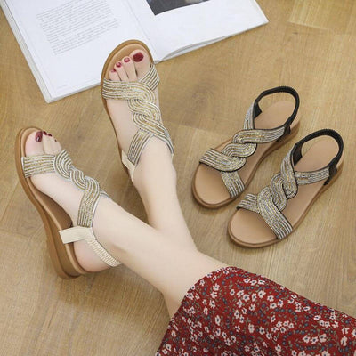 Kristen™ – Elegant Closed Toe Orthopedic Wedge Sandals