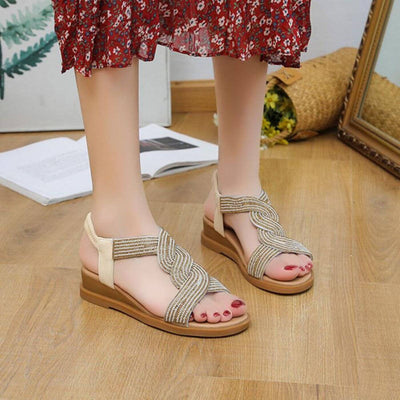 Kristen™ – Elegant Closed Toe Orthopedic Wedge Sandals