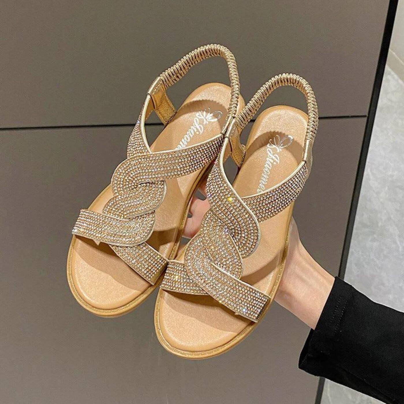 Kristen™ – Elegant Closed Toe Orthopedic Wedge Sandals