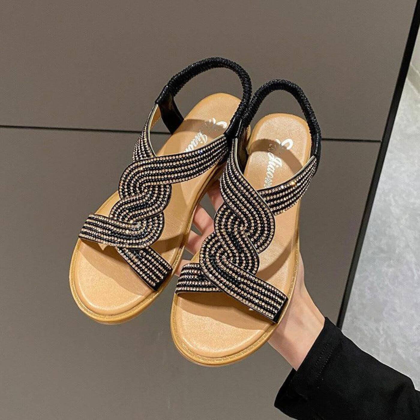 Kristen™ – Elegant Closed Toe Orthopedic Wedge Sandals