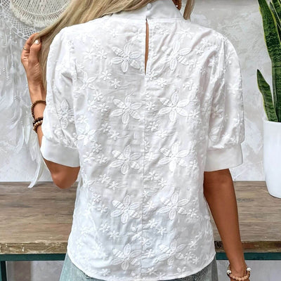Laura™ – Elegant Embroidered Summer Blouse