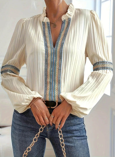 McKenna™ – Elegant Long Sleeve Blouse