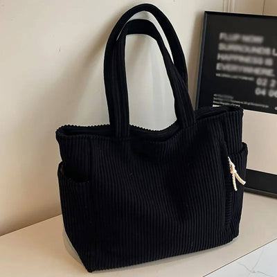Nancy™ – Stylish Corduroy Tote Bag