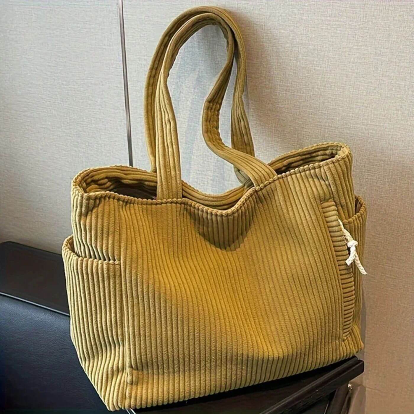 Nancy™ – Stylish Corduroy Tote Bag