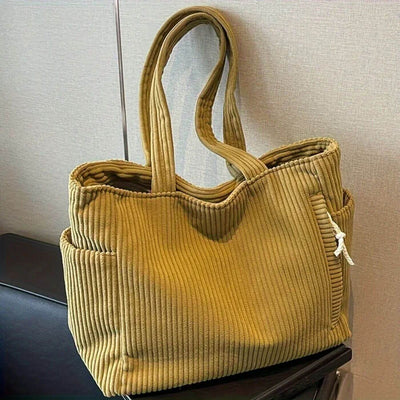 Nancy™ – Stylish Corduroy Tote Bag