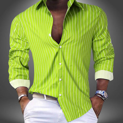 Nikolas™ - Stylish Striped Long Sleeve Shirt