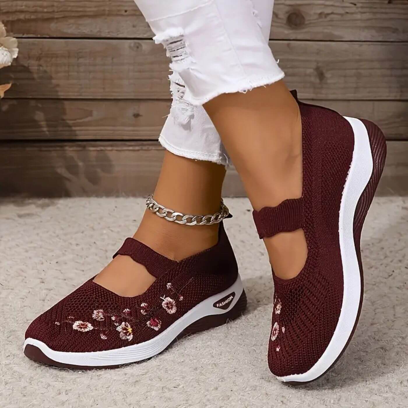 Paige™ – Non-slip Floral Orthopedic Shoes