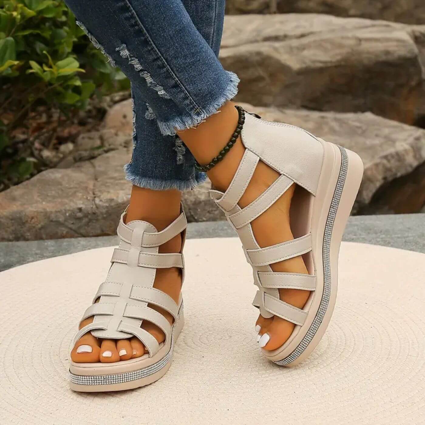 Penelope™ – Elegant Wedge Orthopedic Sandals