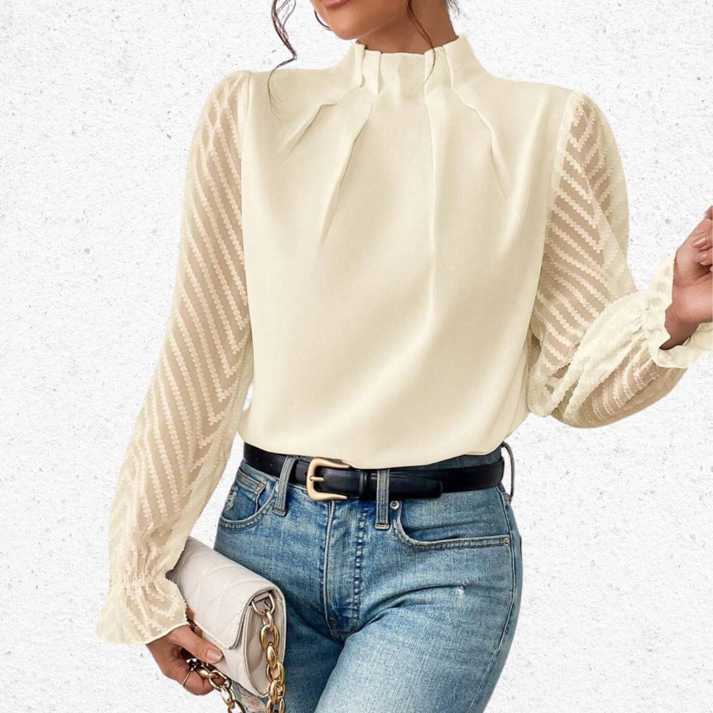 Rebekah™ - Elegant Long Sleeve Top