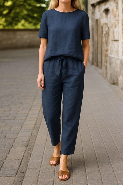 Reina™ - Comfortable Summer Blouse and Pants Set
