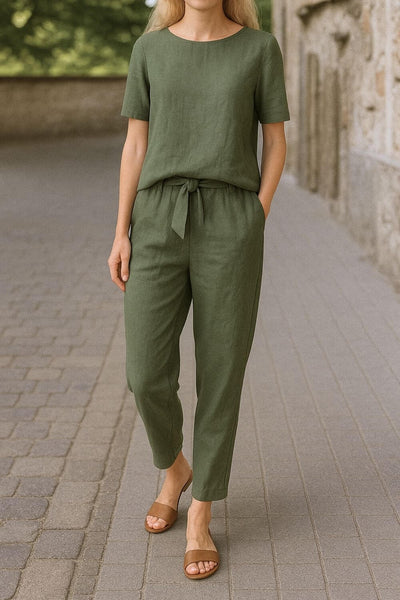 Reina™ - Comfortable Summer Blouse and Pants Set
