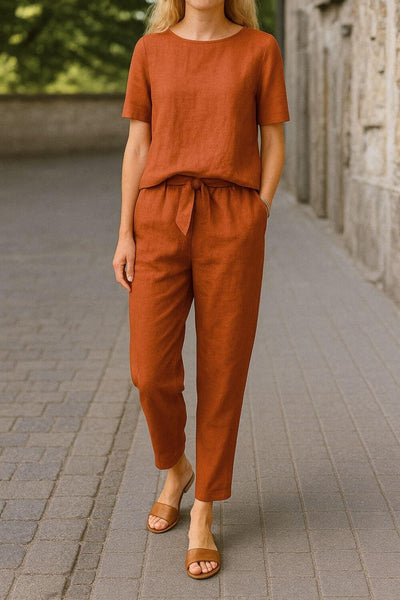 Reina™ - Comfortable Summer Blouse and Pants Set