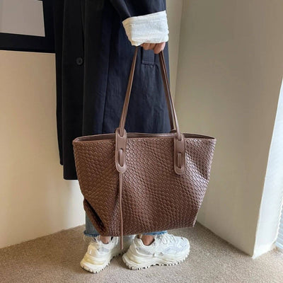 Riley™ - Luxury Woven Tote Shoulder Bag