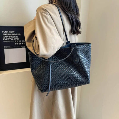 Riley™ - Luxury Woven Tote Shoulder Bag