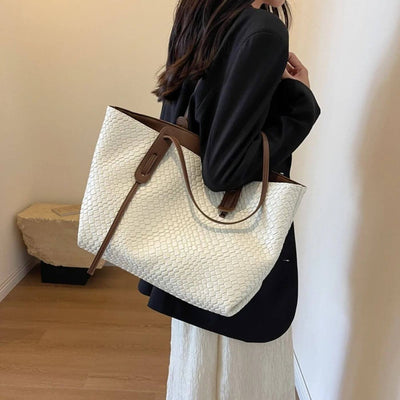 Riley™ - Luxury Woven Tote Shoulder Bag