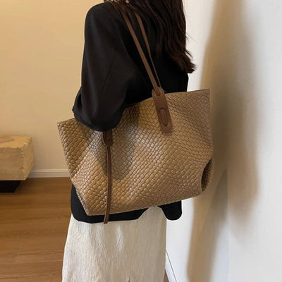 Riley™ - Luxury Woven Tote Shoulder Bag