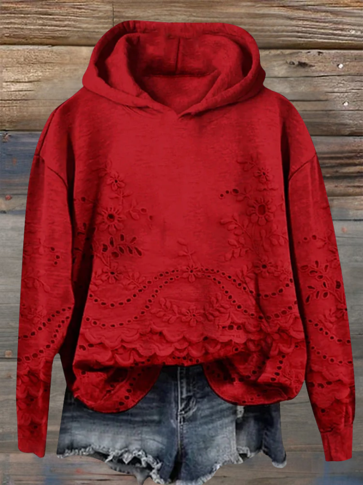 Mia | Hoodie with Floral Print