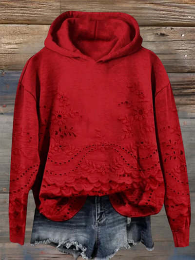 Mia | Hoodie with Floral Print