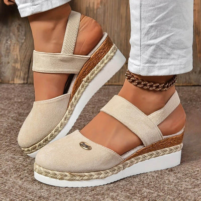 Tara™ - Elegant Closed Toe Orthopedic Wedge Sandals