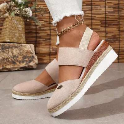 Tara™ - Elegant Closed Toe Orthopedic Wedge Sandals