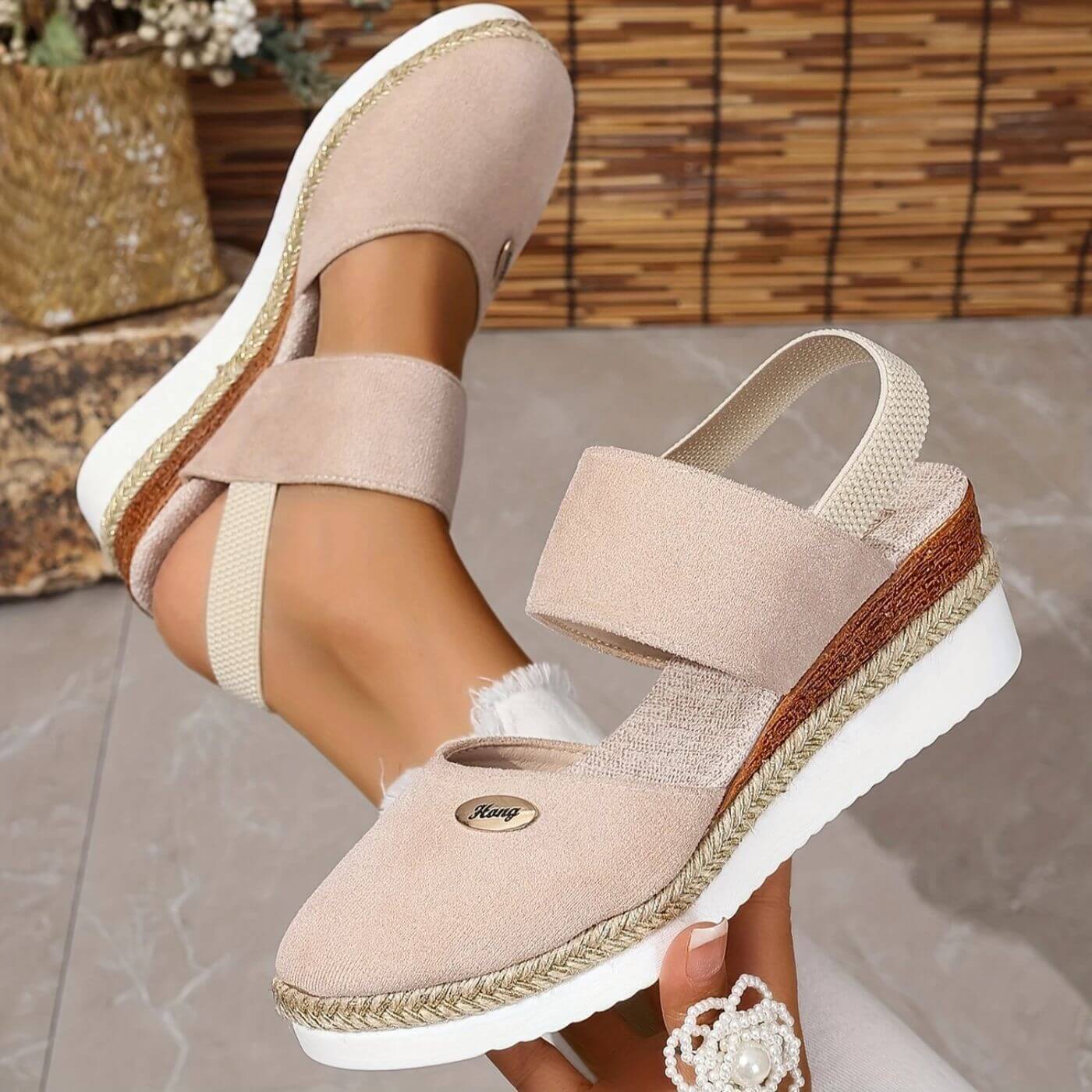 Tara™ - Elegant Closed Toe Orthopedic Wedge Sandals