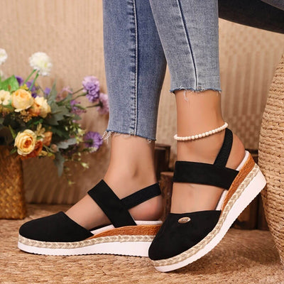 Tara™ - Elegant Closed Toe Orthopedic Wedge Sandals