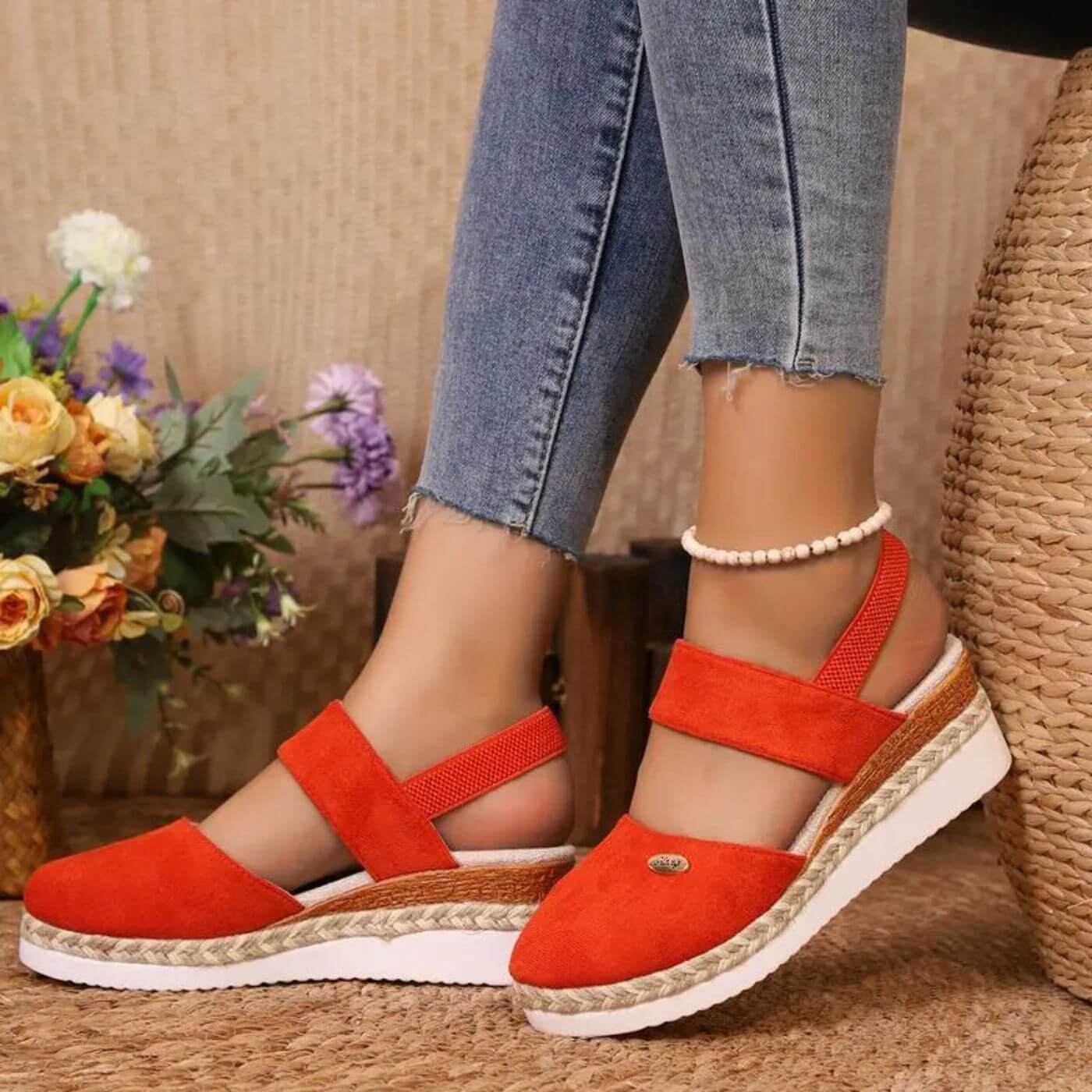 Tara™ - Elegant Closed Toe Orthopedic Wedge Sandals