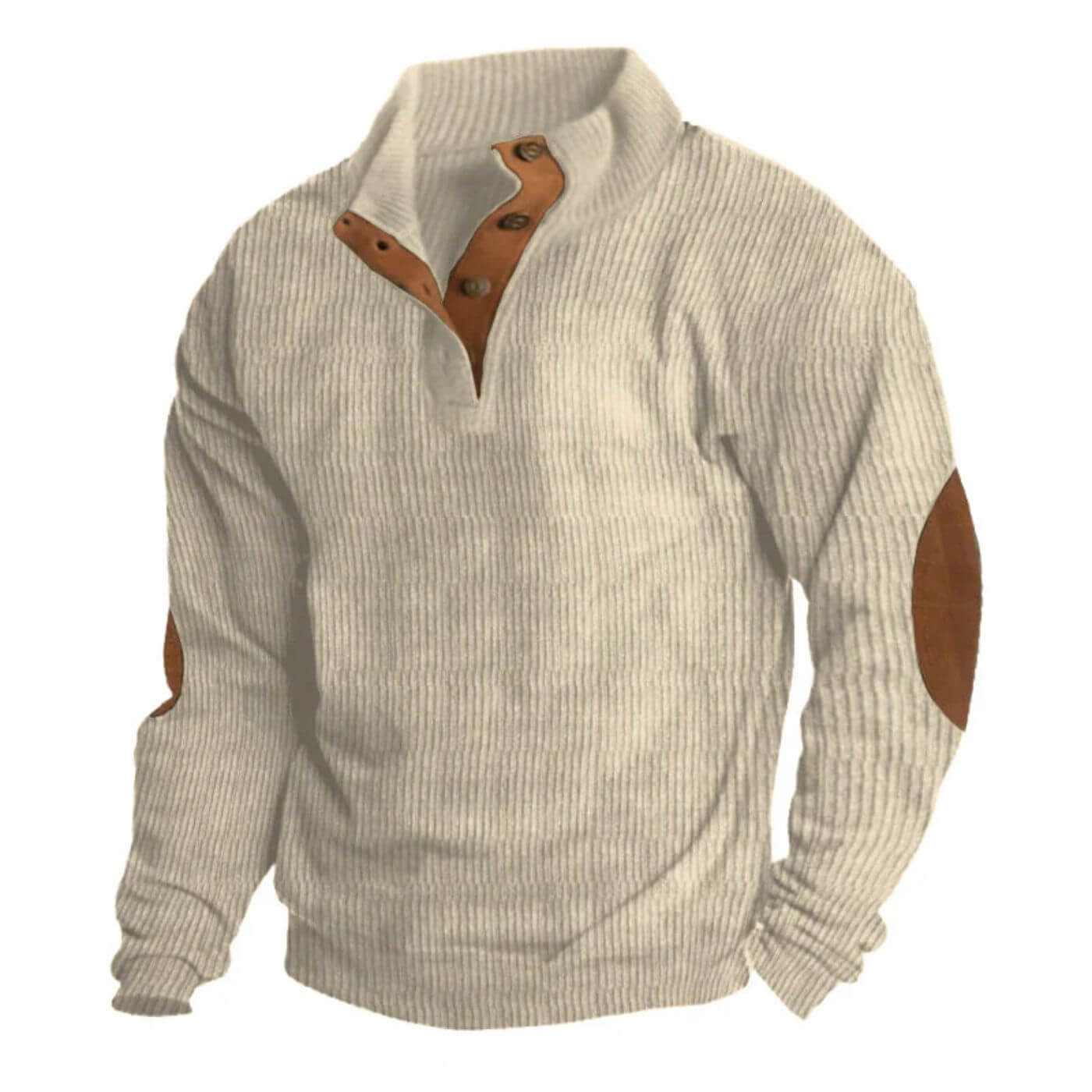 Timothy™ - Ribbed Lapel Collar Sweater