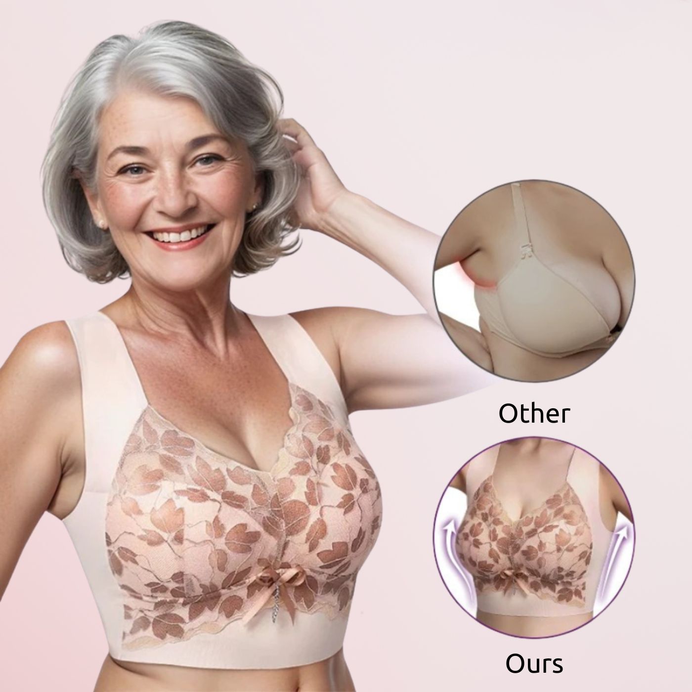 TrueBra™ – Seamless Push-Up Lace Bra (1+1 FREE)