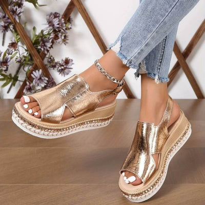 Valerie™ – Elegant Orthopedic Wedge Sandals