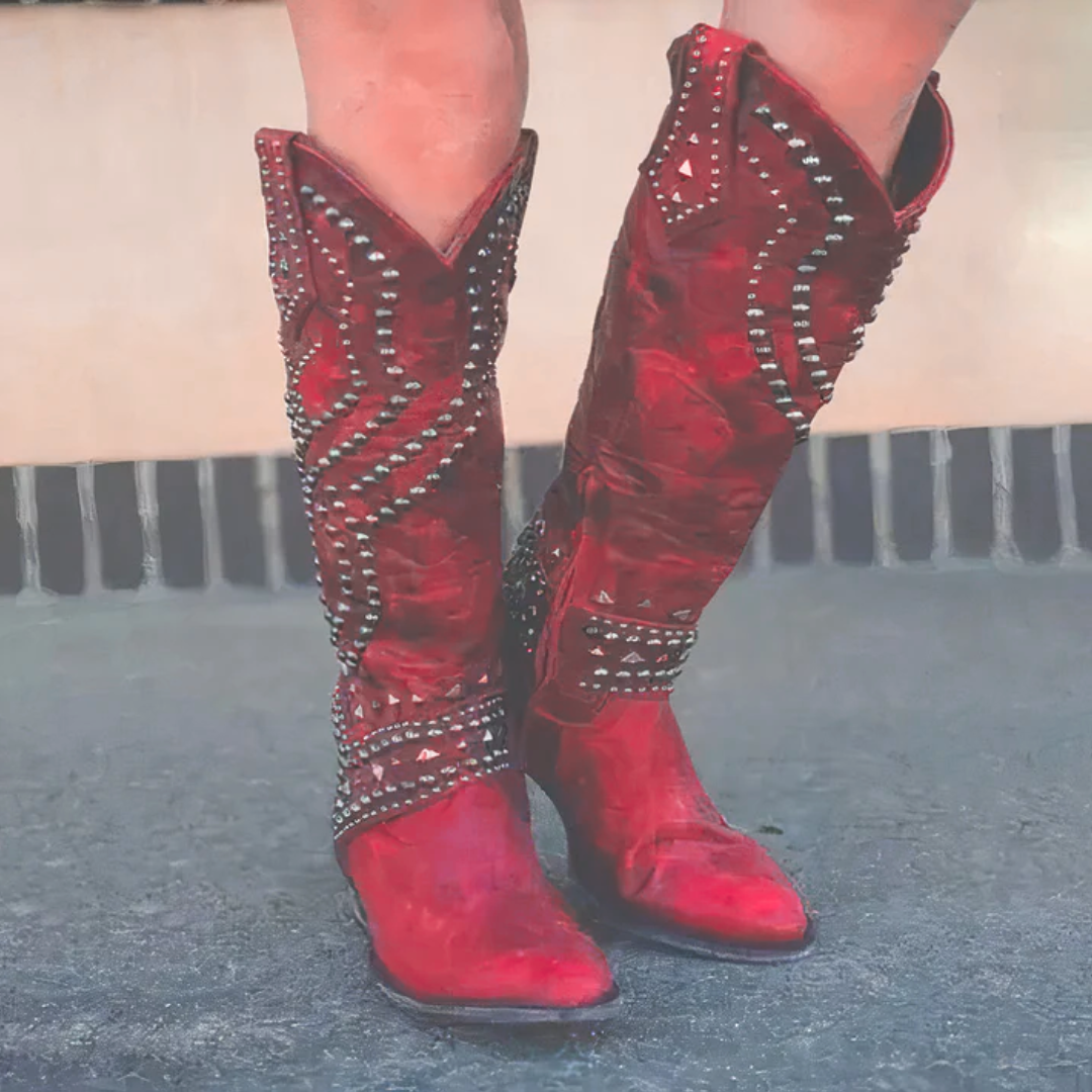 Mary | Timeless Western Knee Boots