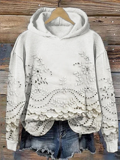 Mia | Hoodie with Floral Print
