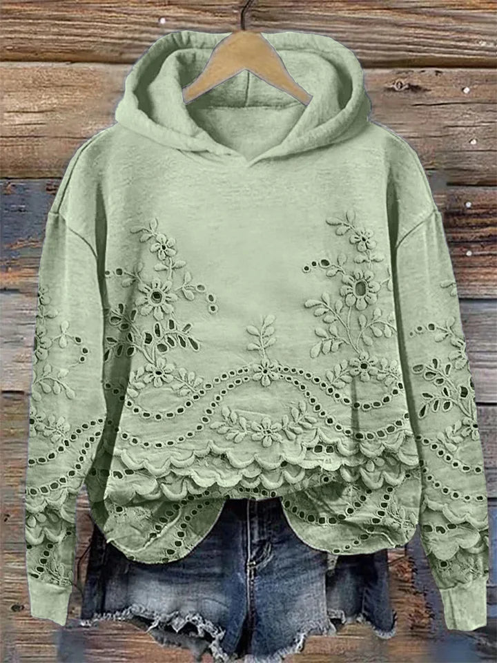 Mia | Hoodie with Floral Print