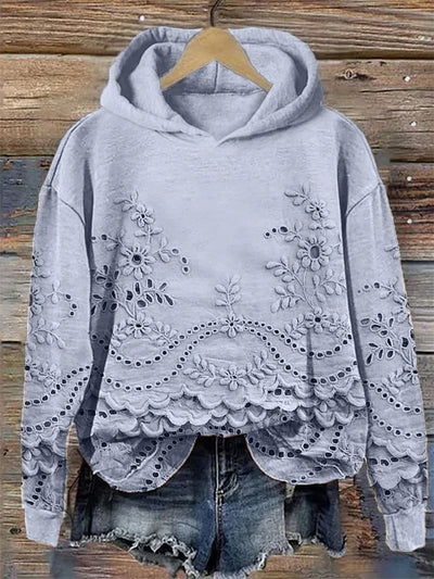Mia | Hoodie with Floral Print