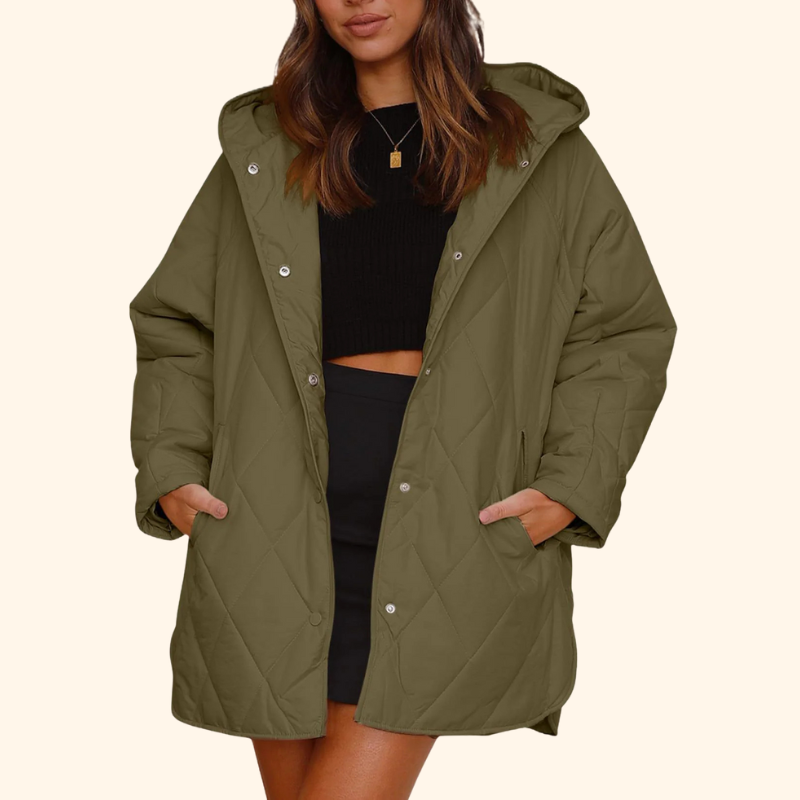 Thea | Quilted Hooded Coat